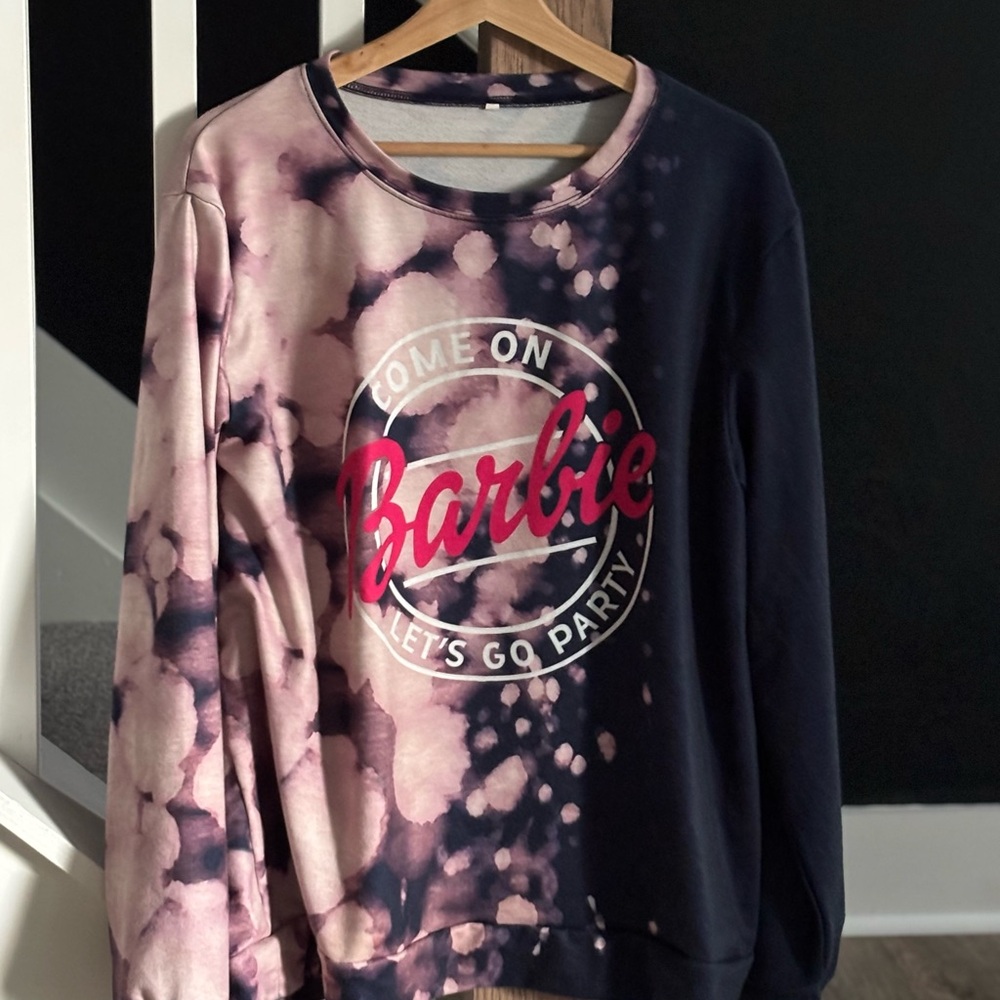 AQUA Barbie Tie-Dye Sweatshirt